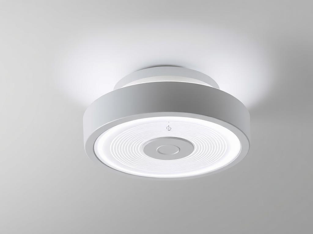天井に設置された照明一体型の無線充電装置